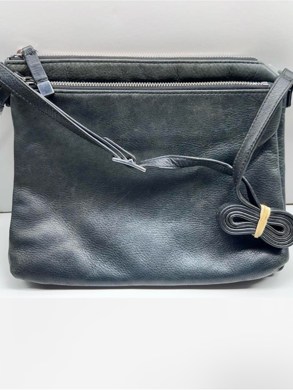 Margot Black Leather Crossbody Bag - Women